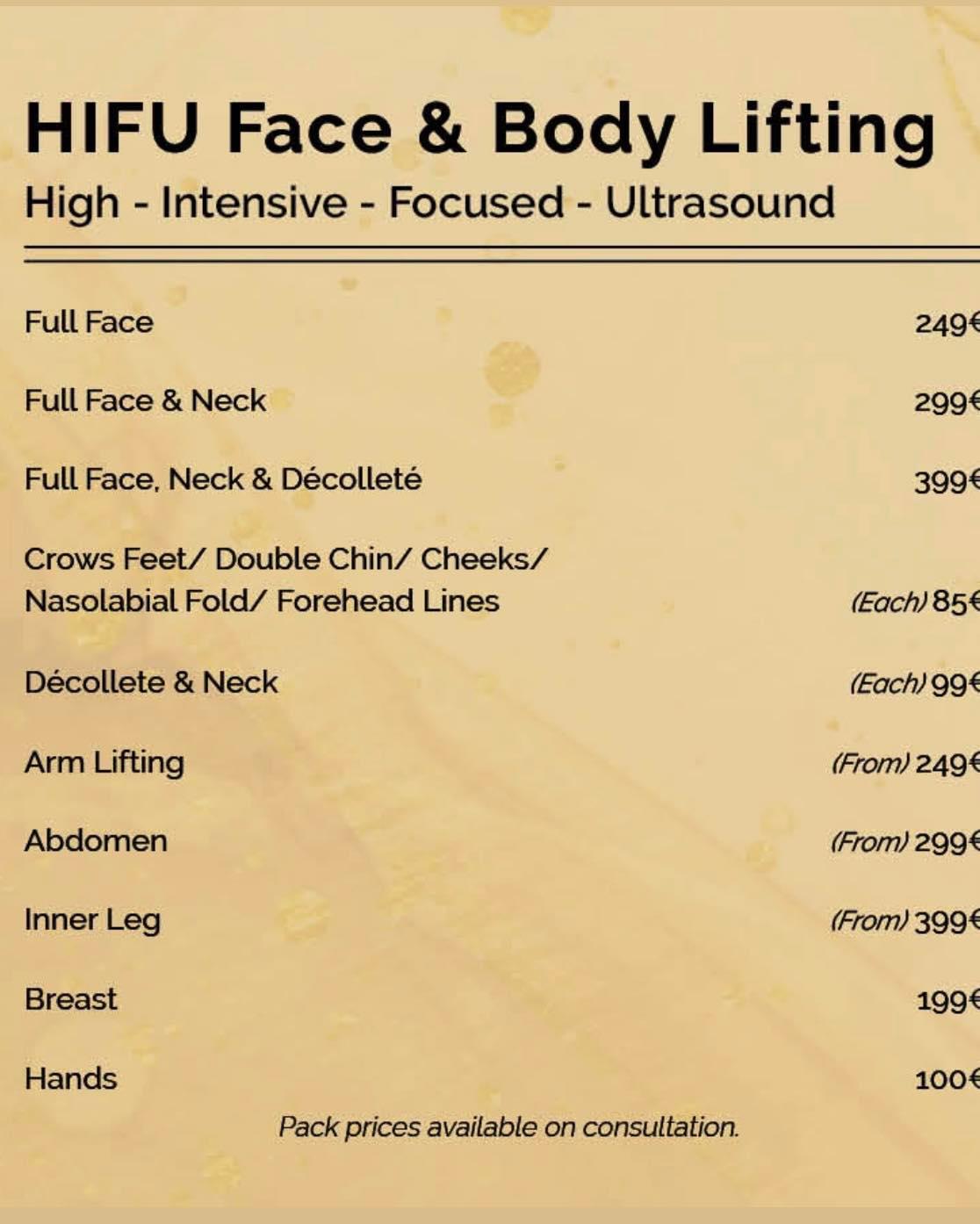 HIFU Face & Body Lifting 
